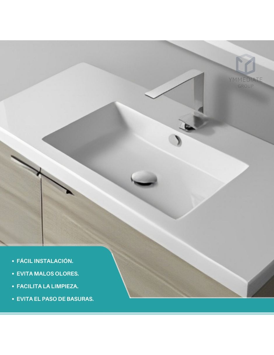 Tapa para coladera de baño de acero inoxidable 2