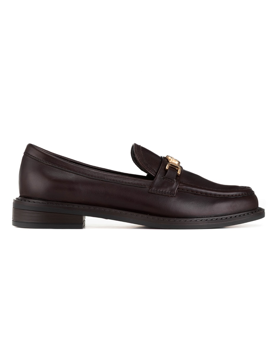 Mocasín Gillio de piel para mujer