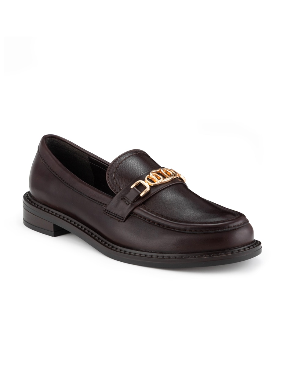 Mocasín Gillio de piel para mujer