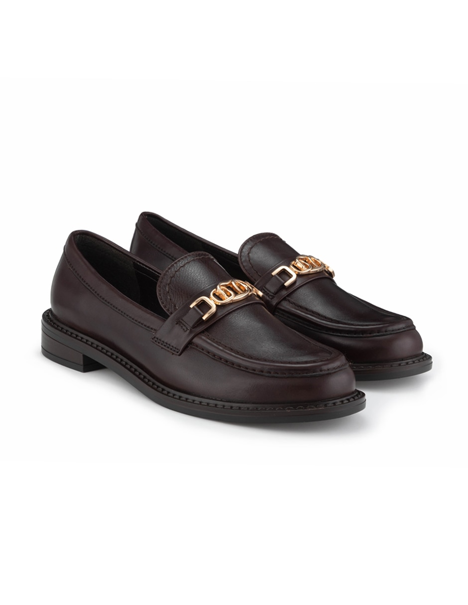 Mocasín Gillio de piel para mujer