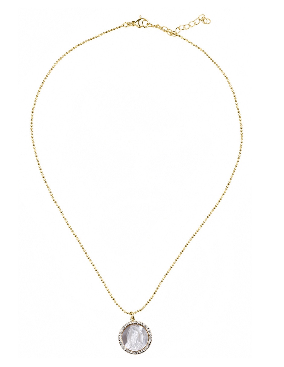 Collar con dije de Virgen Guadalupe 2