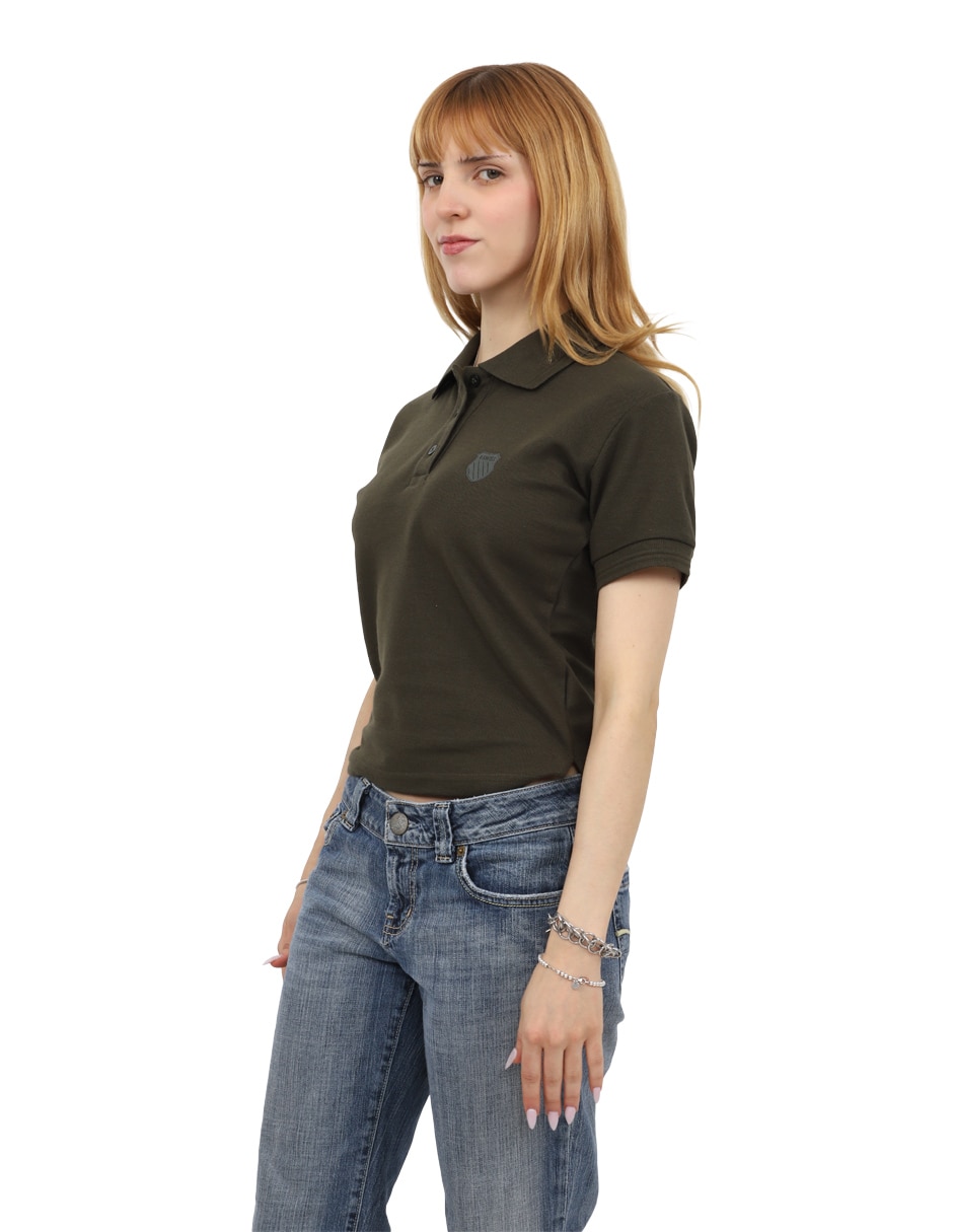 Playera manga corta k-swiss melo cuello polo para mujer