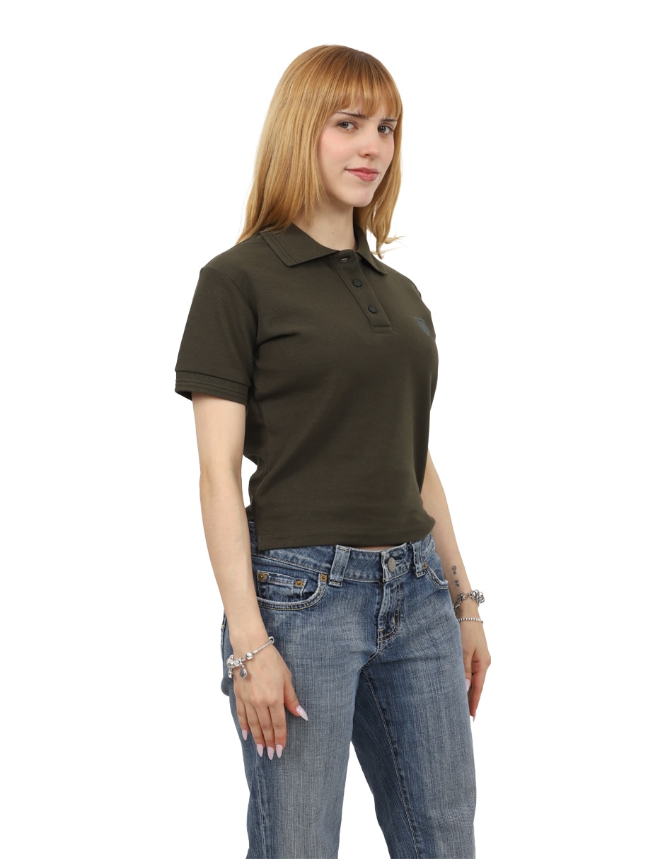 Playera manga corta k-swiss melo cuello polo para mujer