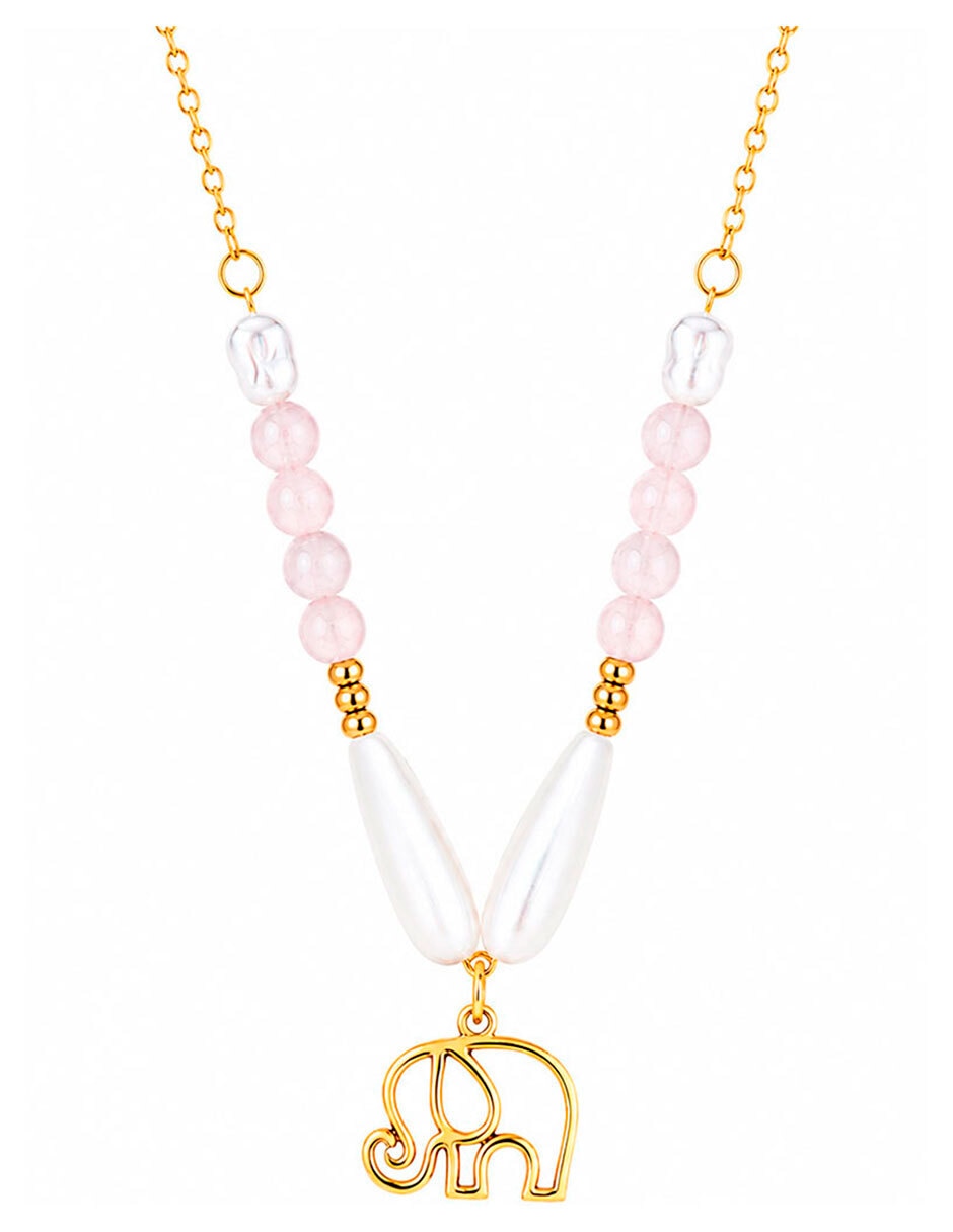Collar con dije Elefante Moon & Self 18 K