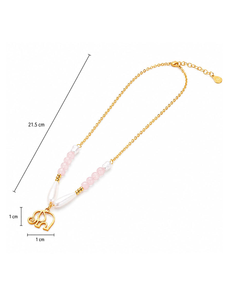 Collar con dije Elefante Moon & Self 18 K