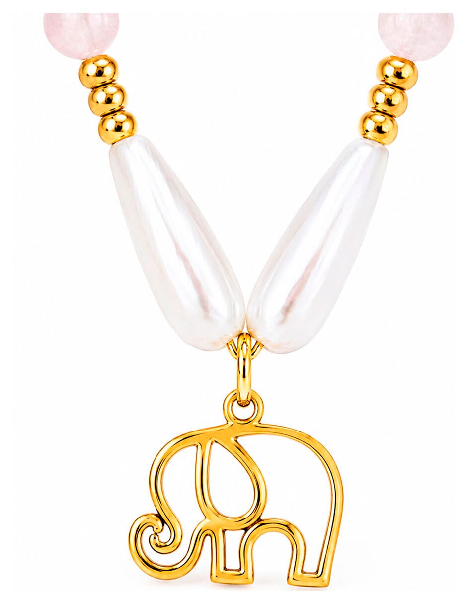 Collar con dije Elefante Moon & Self 18 K