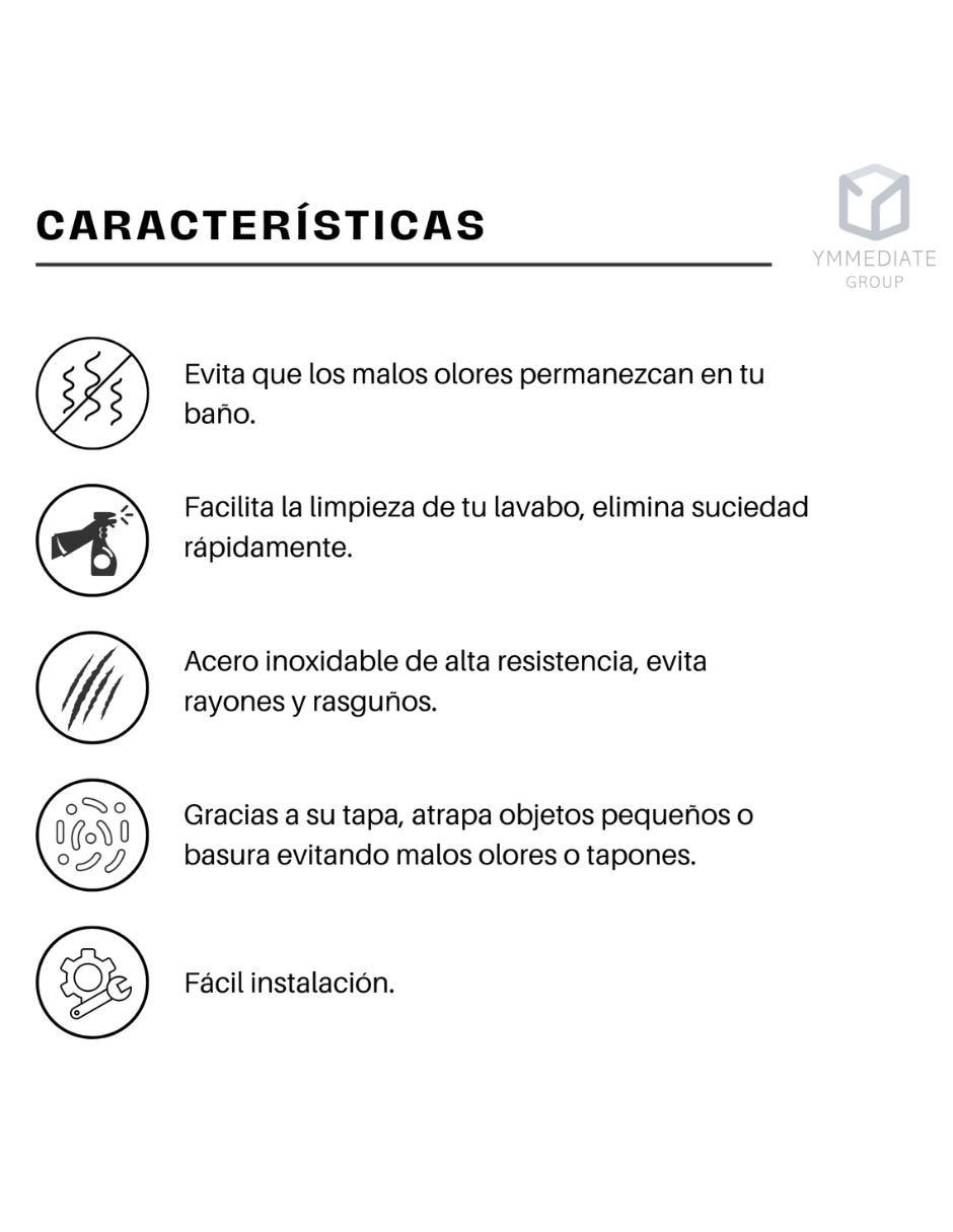 Tapa para coladera de baño de plástico 5