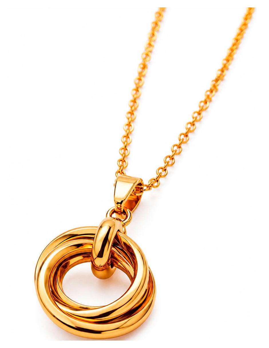 Set de collar y aretes Moon & Self 18 K