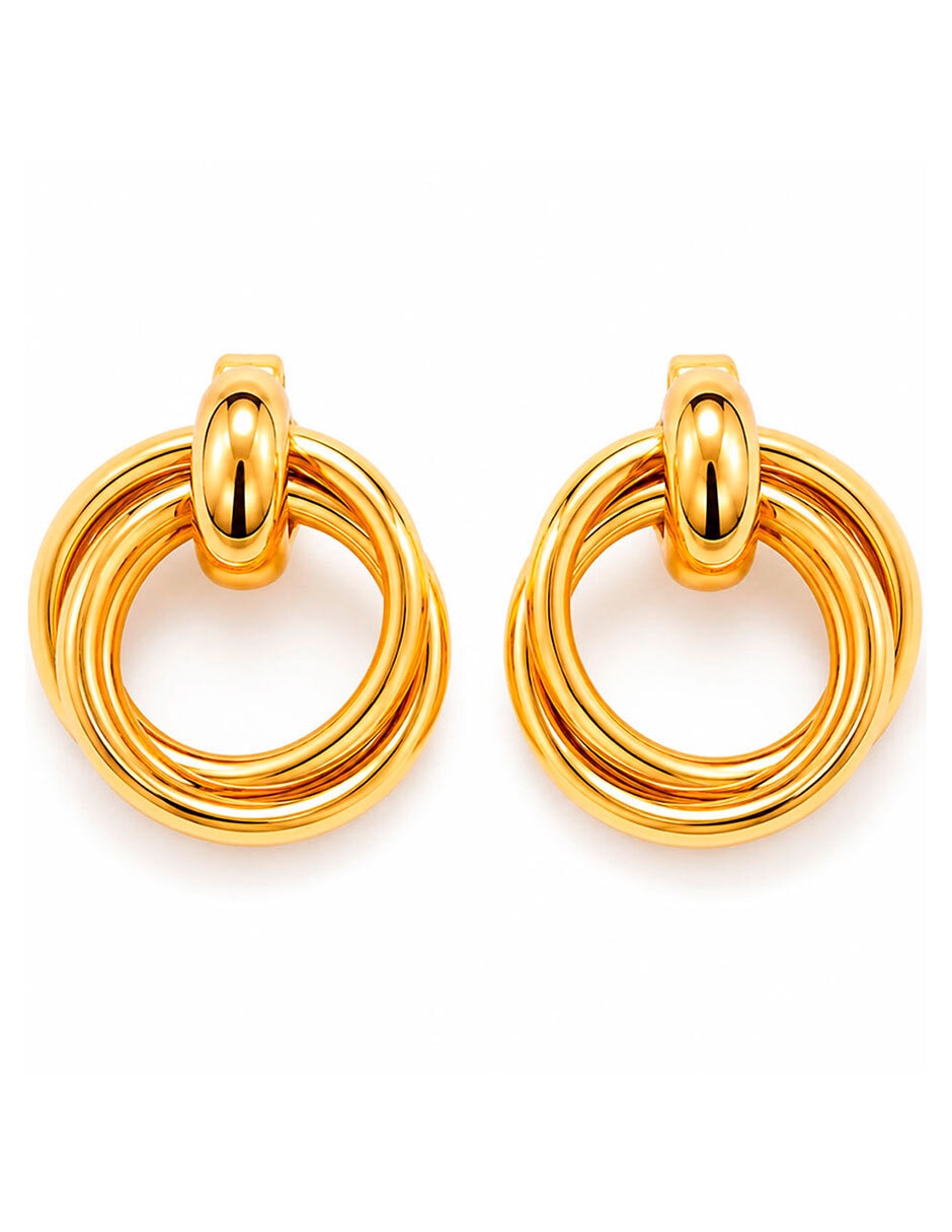 Set de collar y aretes Moon & Self 18 K