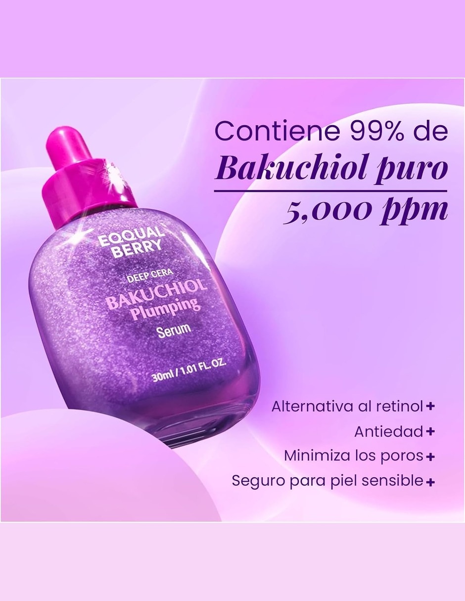 Sérum facial Bakuchiol Plumping para todo tipo piel 2