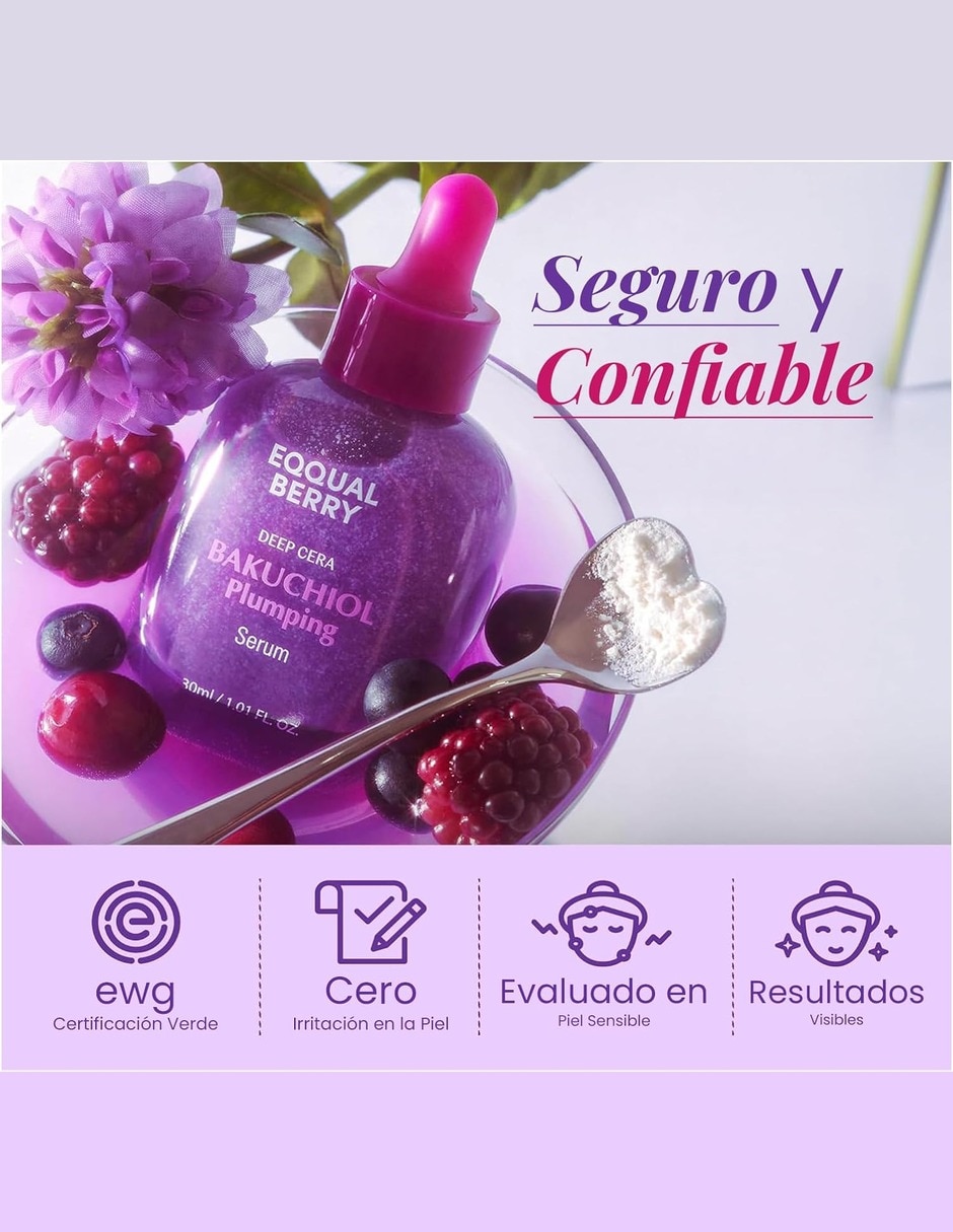 Sérum facial Bakuchiol Plumping para todo tipo piel 5