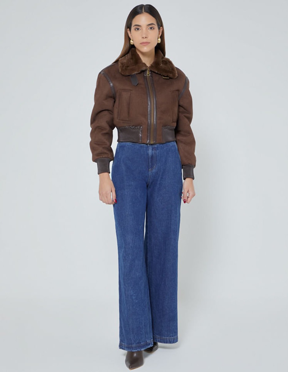 Chamarra bomber studio f para mujer