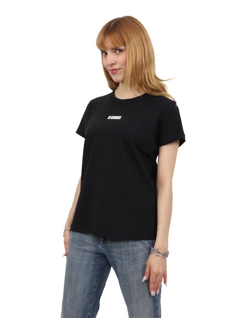 Playera manga corta k-swiss nasla cuello redondo para mujer
