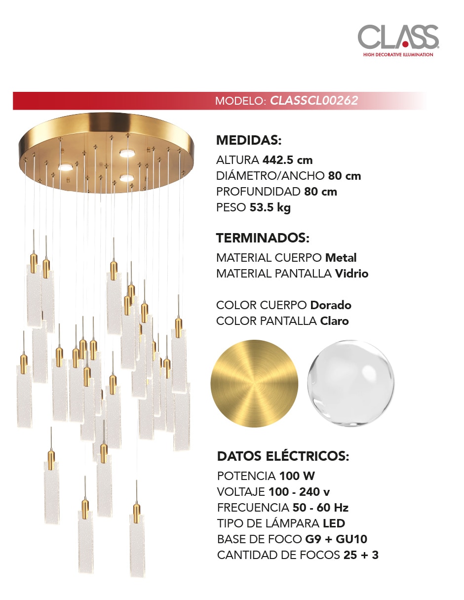 Lampara colgante Class LED