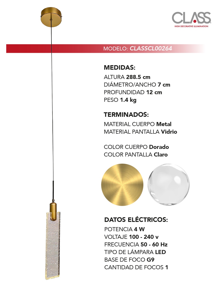 Lampara colgante LED 3