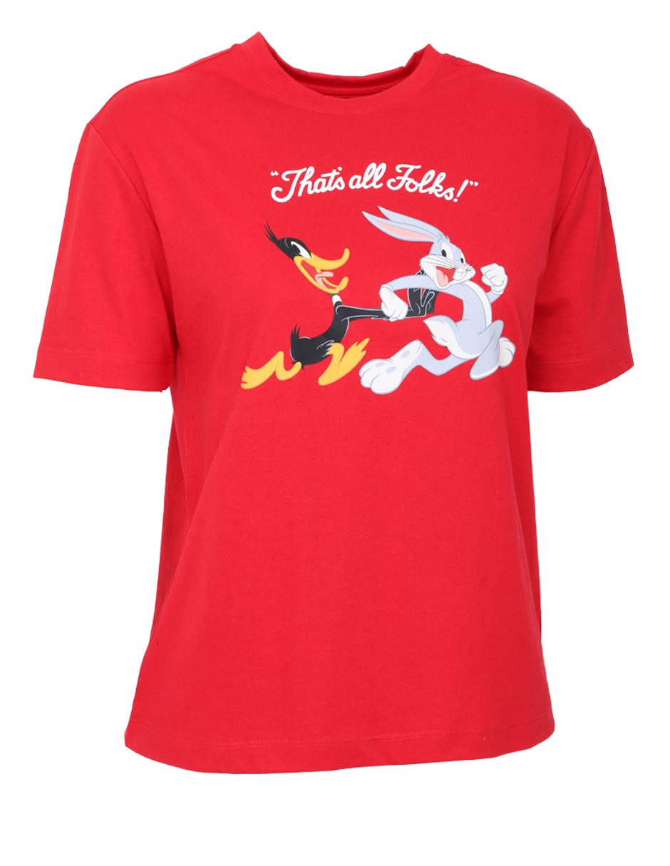 Playera Pato Lucas y Bugs Bunny Lubu manga corta para niña 2