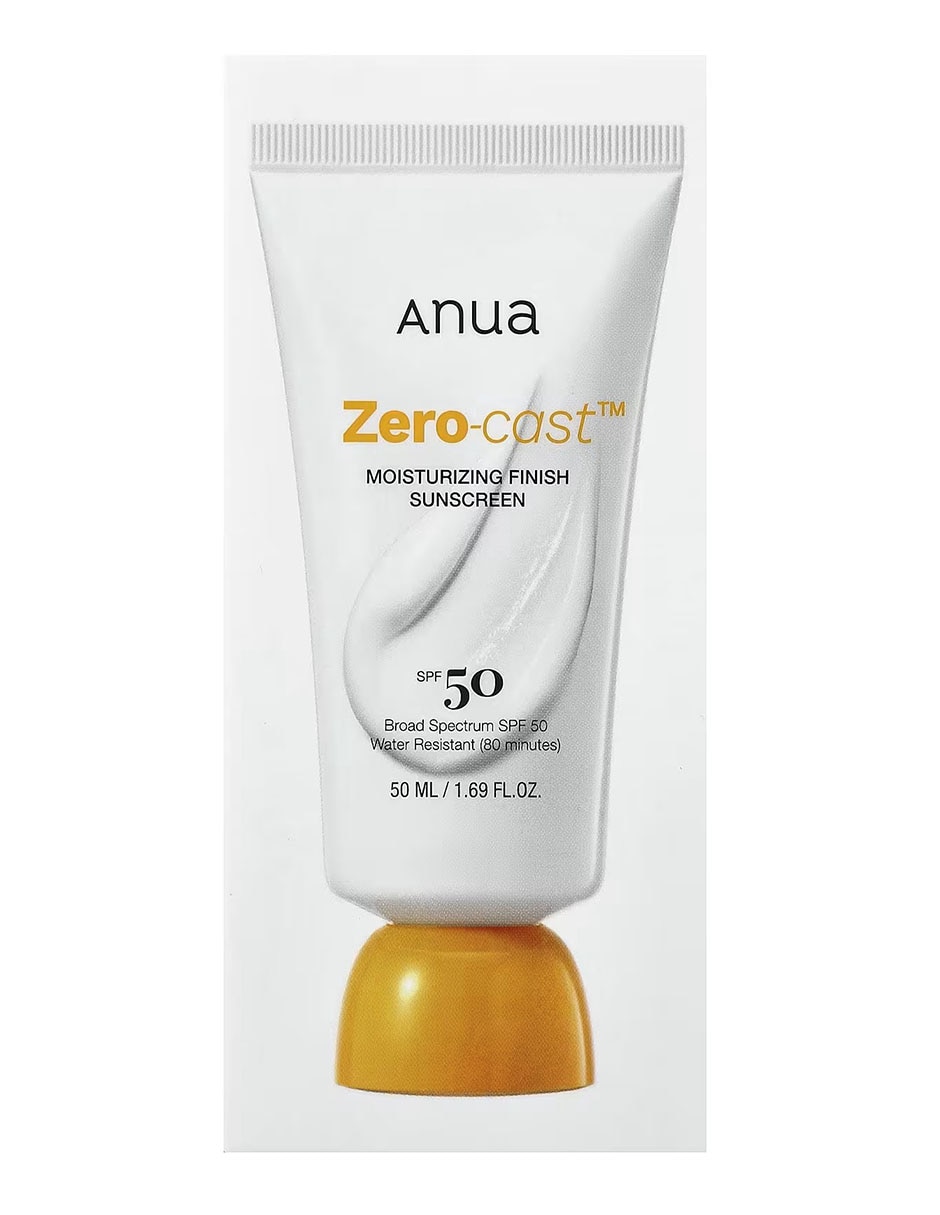 Protector solar FPS 50 Zero-Cast hidratante con acabado brillante 50 ml Anua