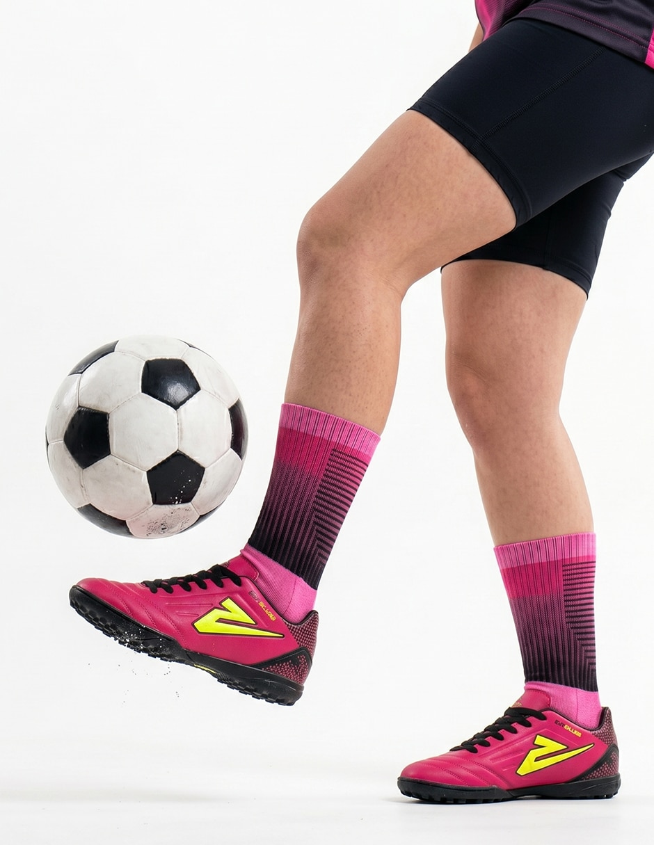 Tenis de piel Kuali Shoes de niña para fútbol