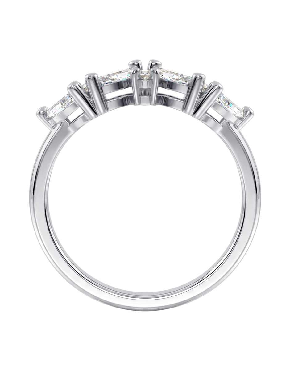Anillo 10 K de oro zirconia brillante 2