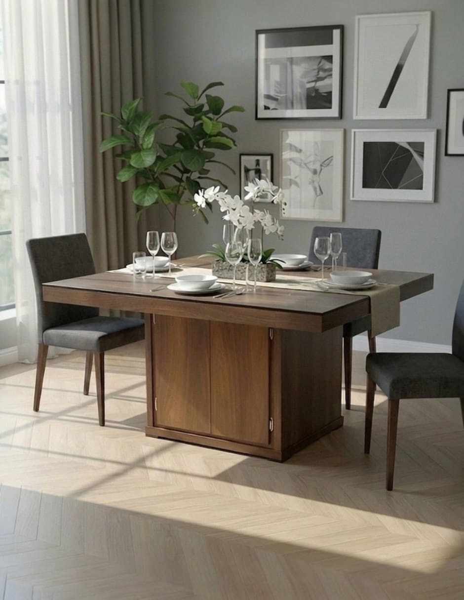Comedor para 6 personas de madera 5