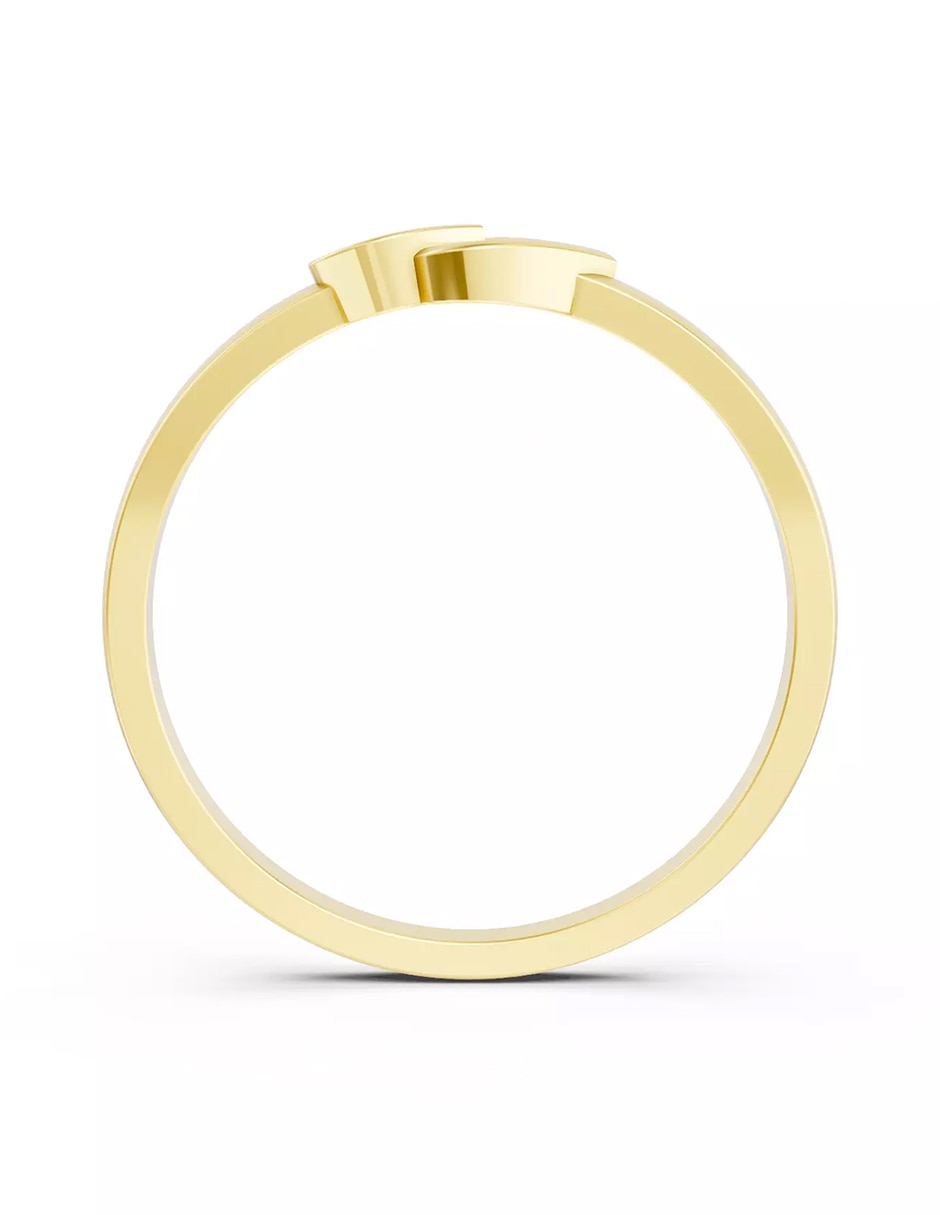 Anillo de compromiso de oro 18 K zirconia cúbica 2
