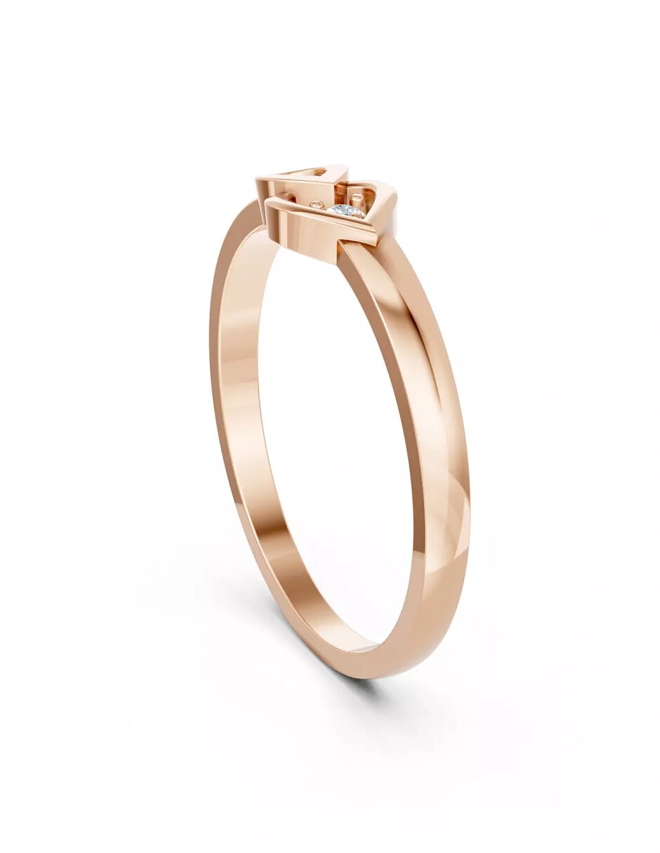 Anillo de compromiso de oro 18 k Amore Mio! 4