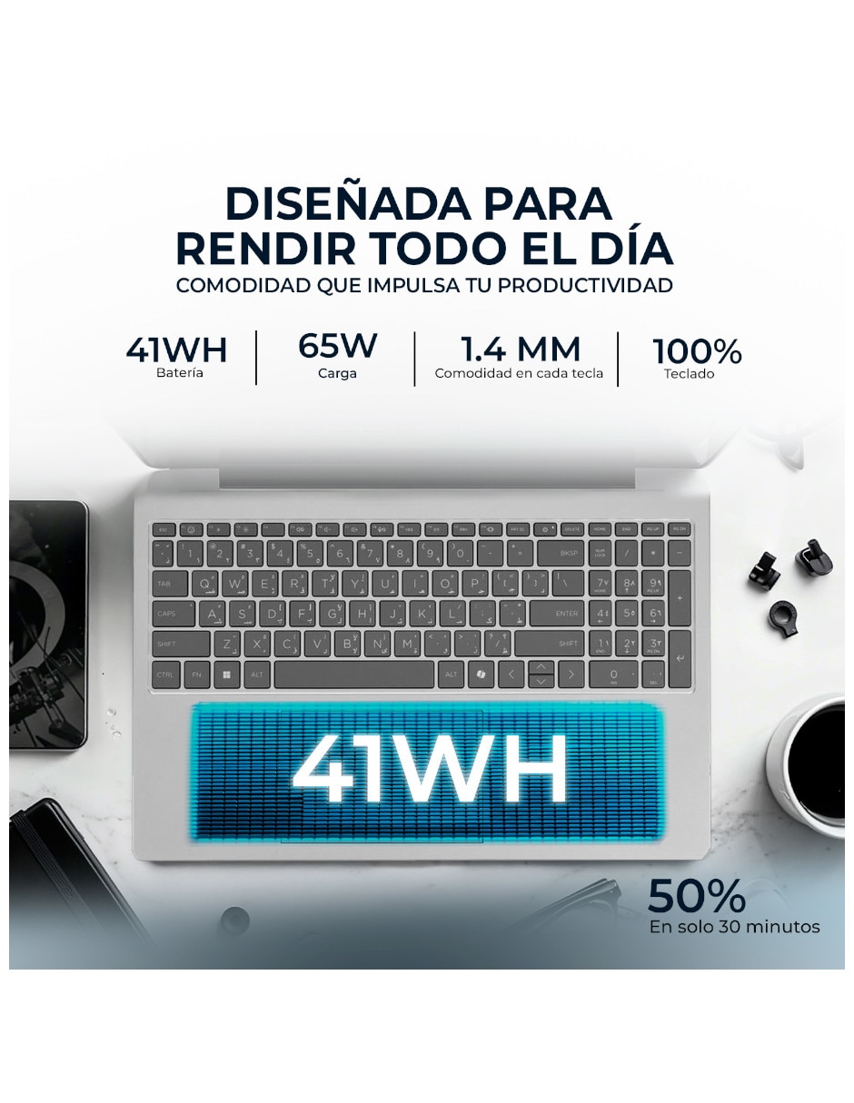Laptop pantalla tàctil Hp Bn1l0ua#aba 15.6 pulgadas Full Hd Amd Ryzen AI 5 340 Integradas 16 Gb RAM 512 Gb Ssd
