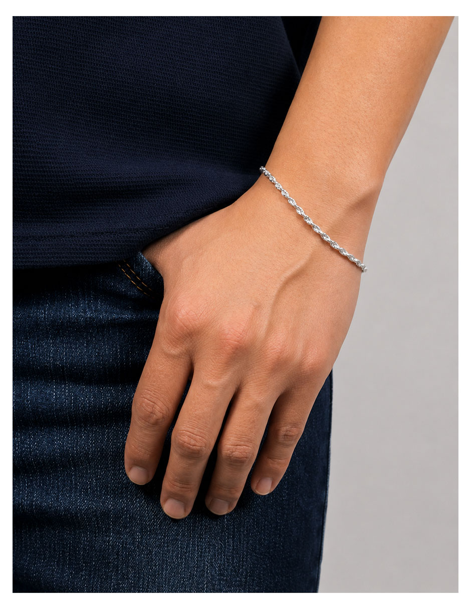 Pulsera de plata P 925 con acabado brillante 3