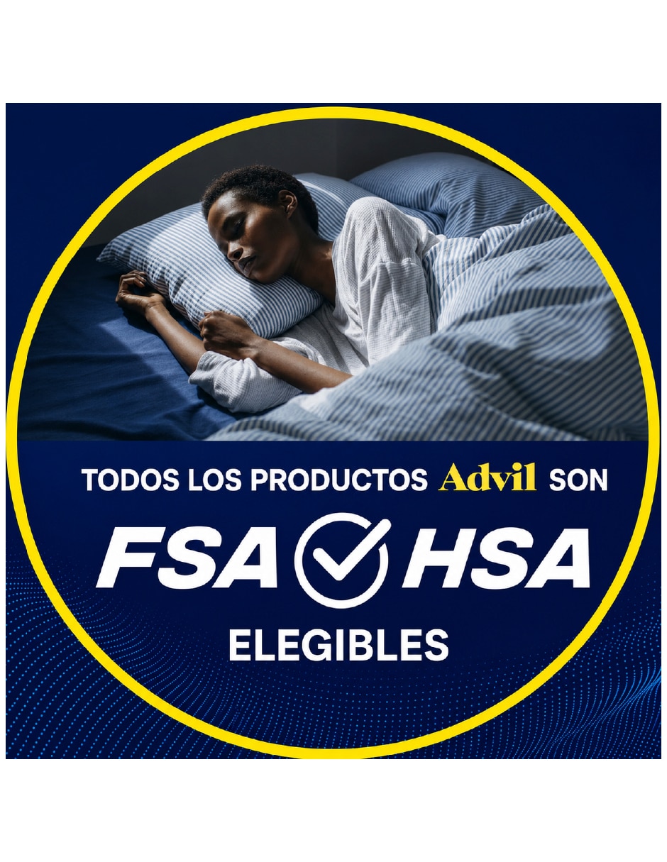 Tabletas para Desinflamar y aliviar dolor intenso Advil PM 2