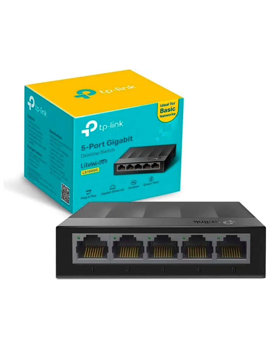 Conmutador ethernet alámbrico LS1005G v 1 3
