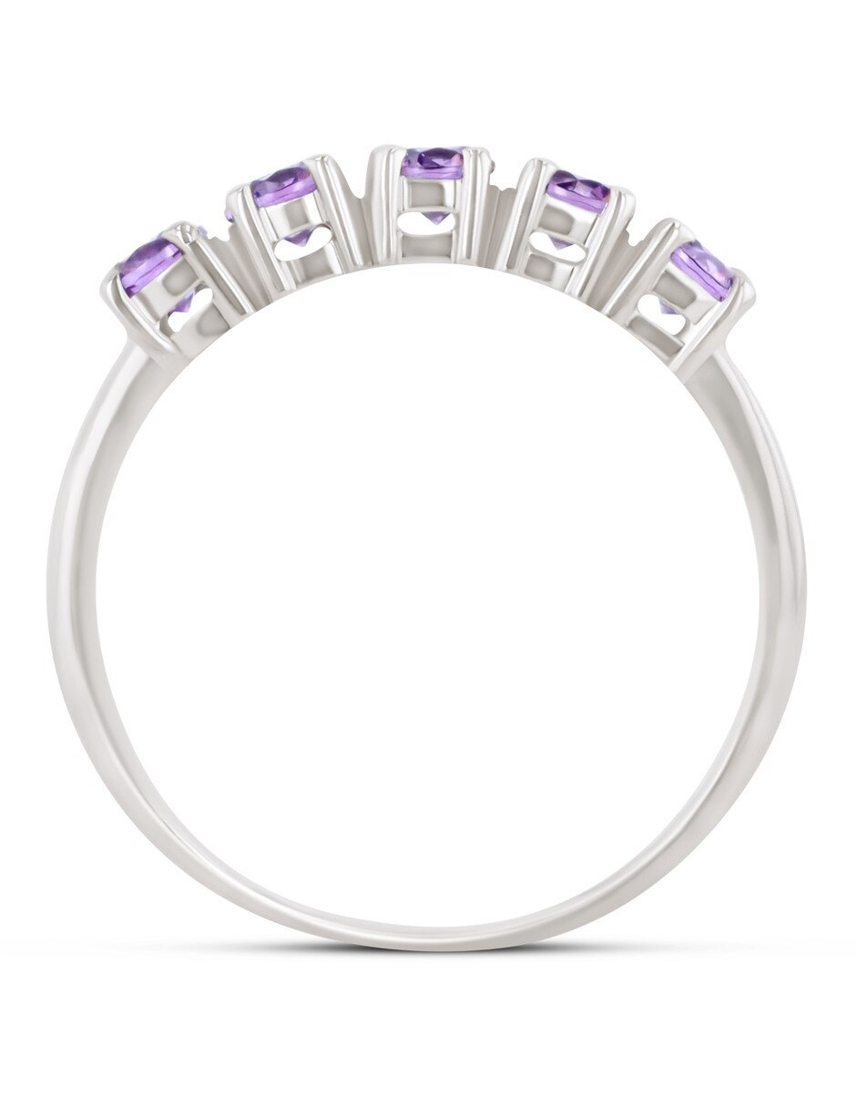 Churumbela de oro blanco 14 K Joyerías Bizarro zirconia