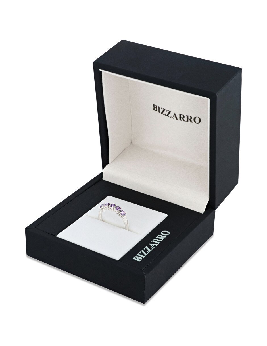 Churumbela de oro blanco 14 K Joyerías Bizarro zirconia