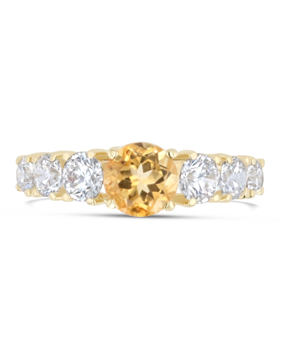 Churumbela de oro amarillo 14 K zirconia 5
