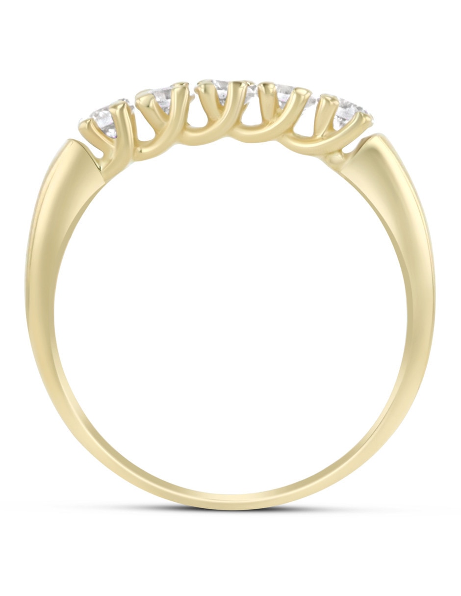 Churumbela de oro amarillo 14 K Joyerías Bizarro zirconia 3