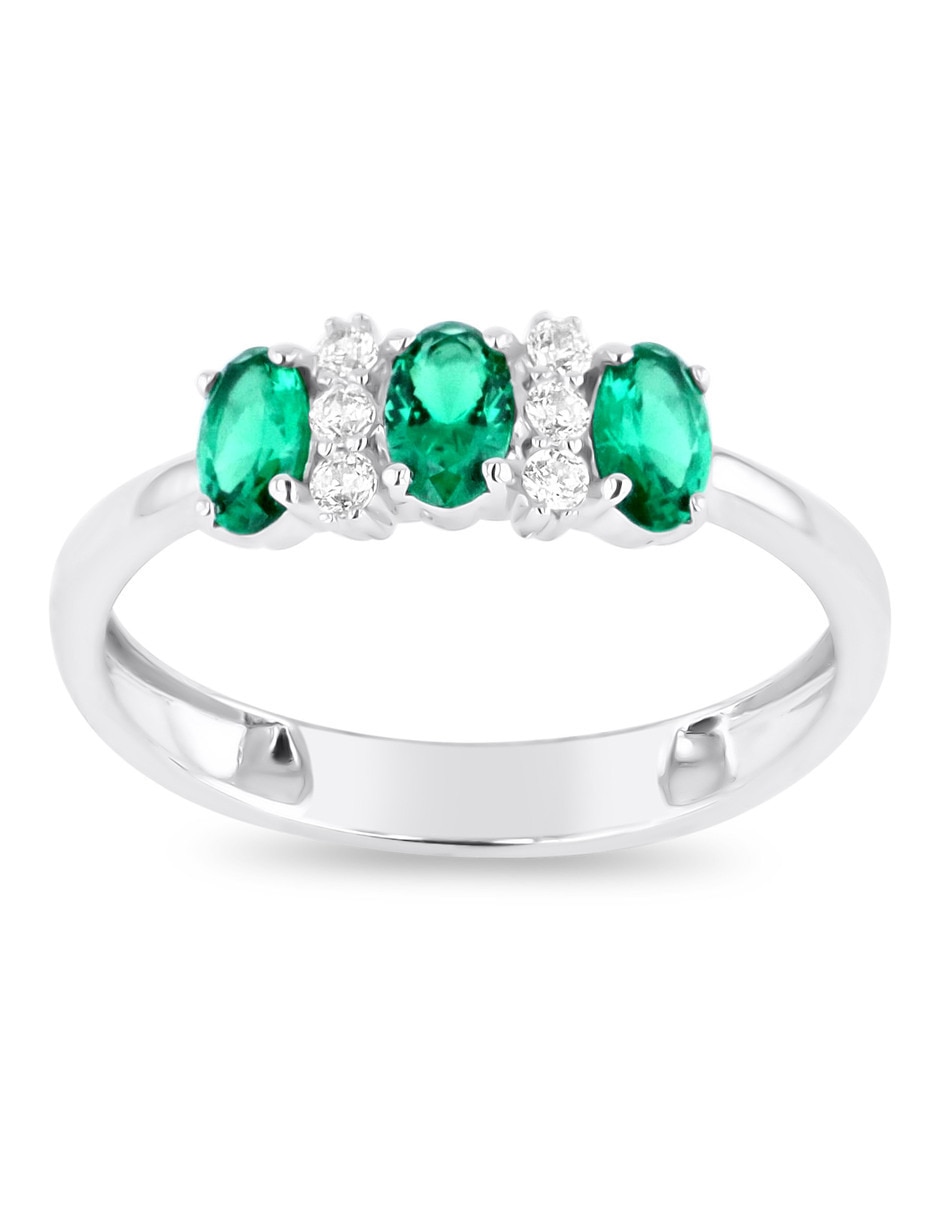 Churumbela de oro blanco 14 K Joyerías Bizarro zirconia Churumbela de oro blanco 14 K Joyerías Bizarro zirconia