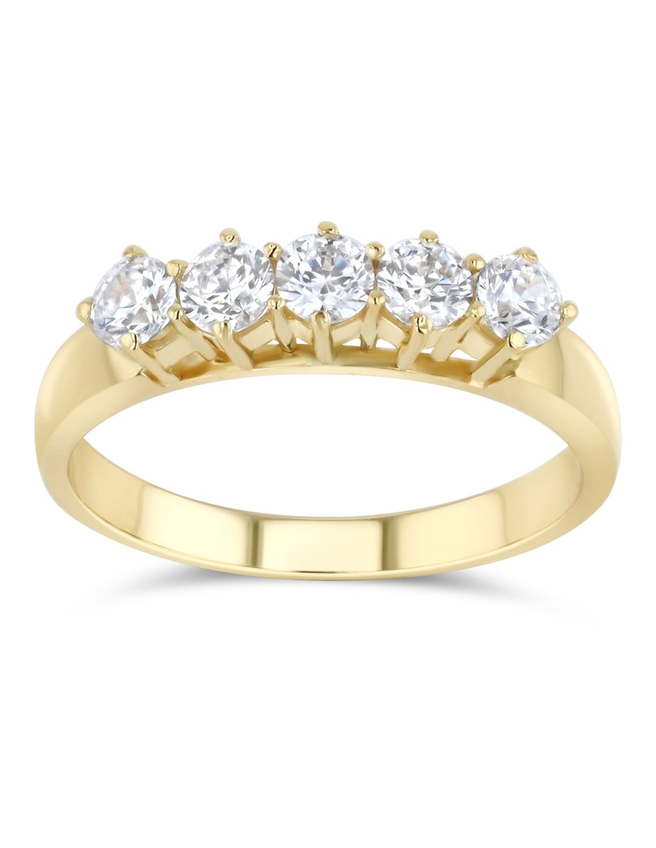 Churumbela de oro amarillo 14 K Joyerías Bizarro zirconia