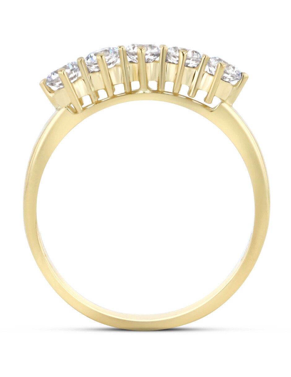 Churumbela de oro amarillo 14 K Joyerías Bizarro zirconia