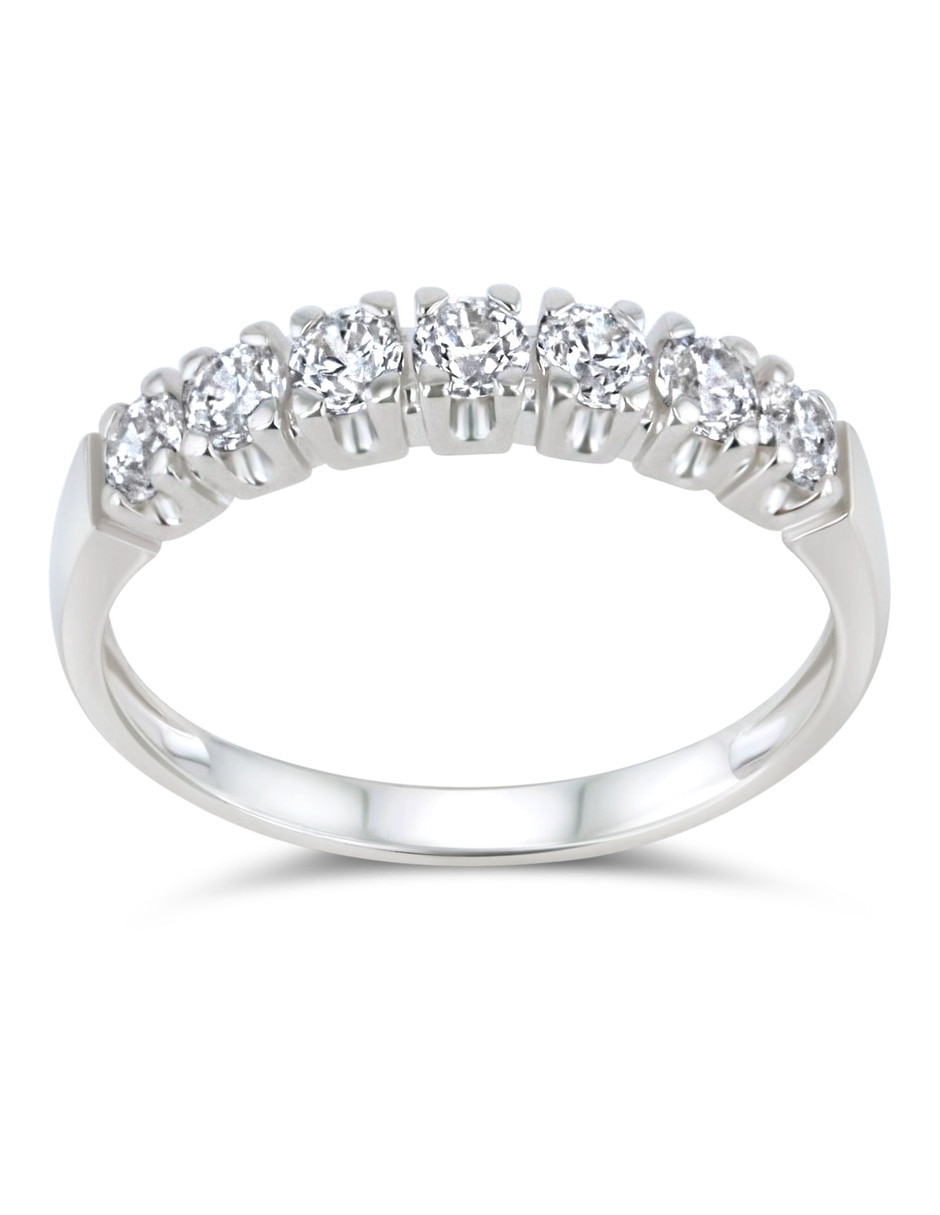 Churumbela de oro blanco 14 K Joyerías Bizarro zirconia Churumbela de oro blanco 14 K Joyerías Bizarro zirconia
