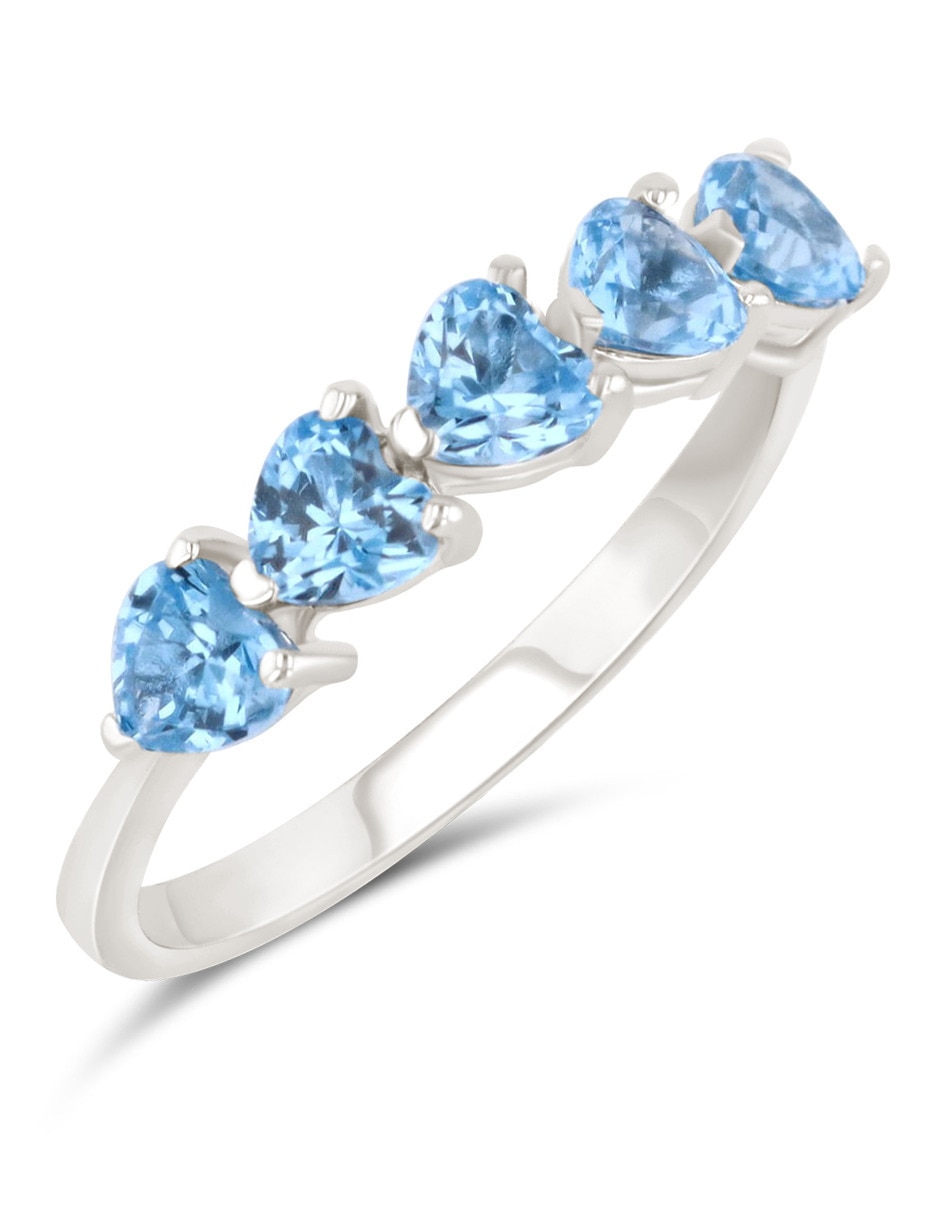 Churumbela de oro blanco 14 K Joyerías Bizarro zirconia