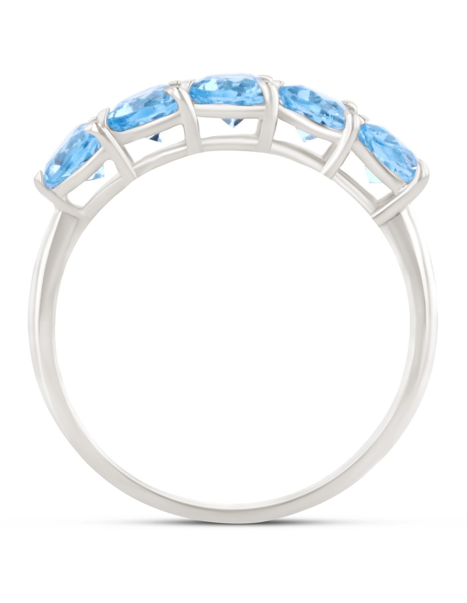 Churumbela de oro blanco 14 K Joyerías Bizarro zirconia