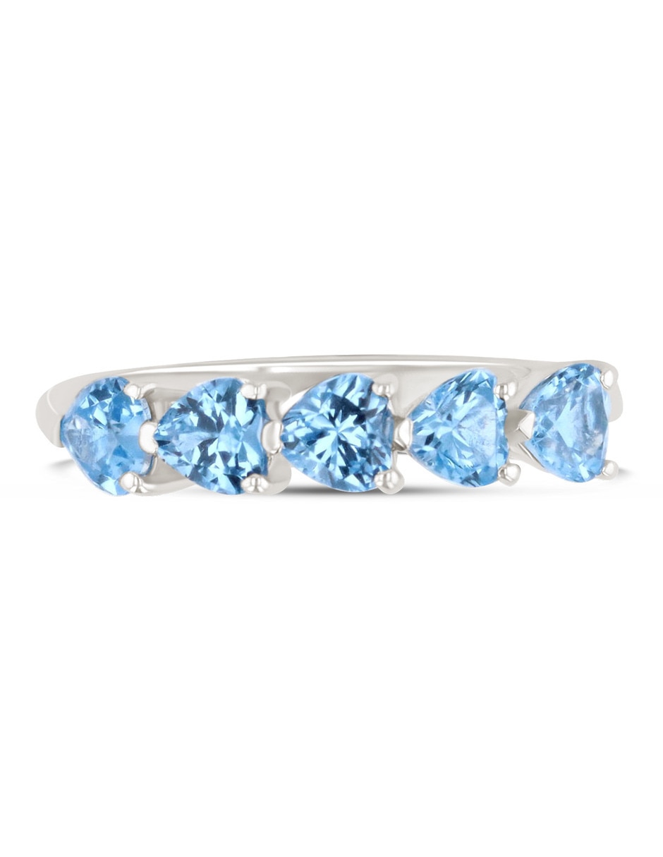 Churumbela de oro blanco 14 K Joyerías Bizarro zirconia