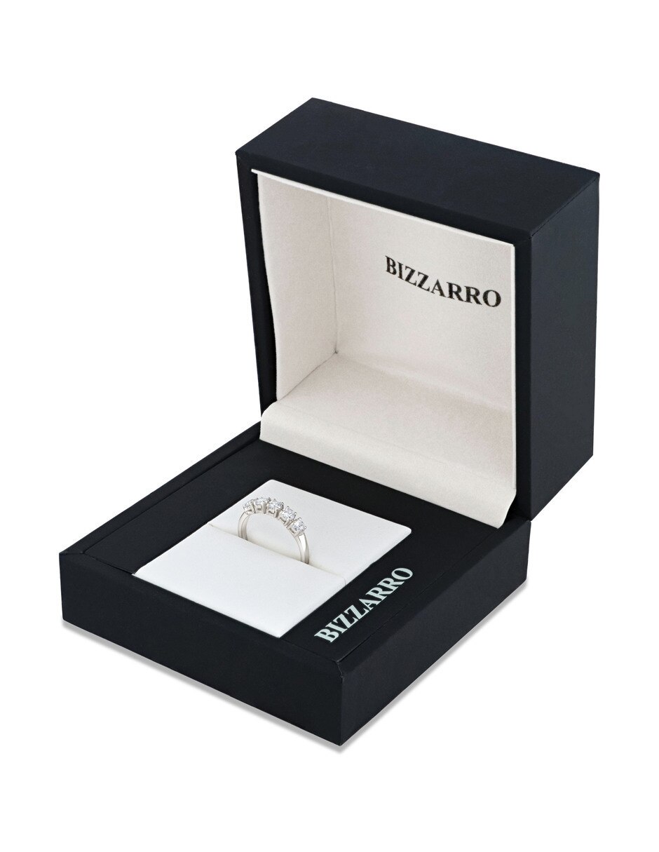 Churumbela de oro blanco 14 K Joyerías Bizarro zirconia