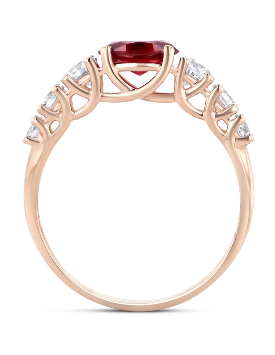 Churumbela de oro blanco 14 K Joyerías Bizzarro zirconia