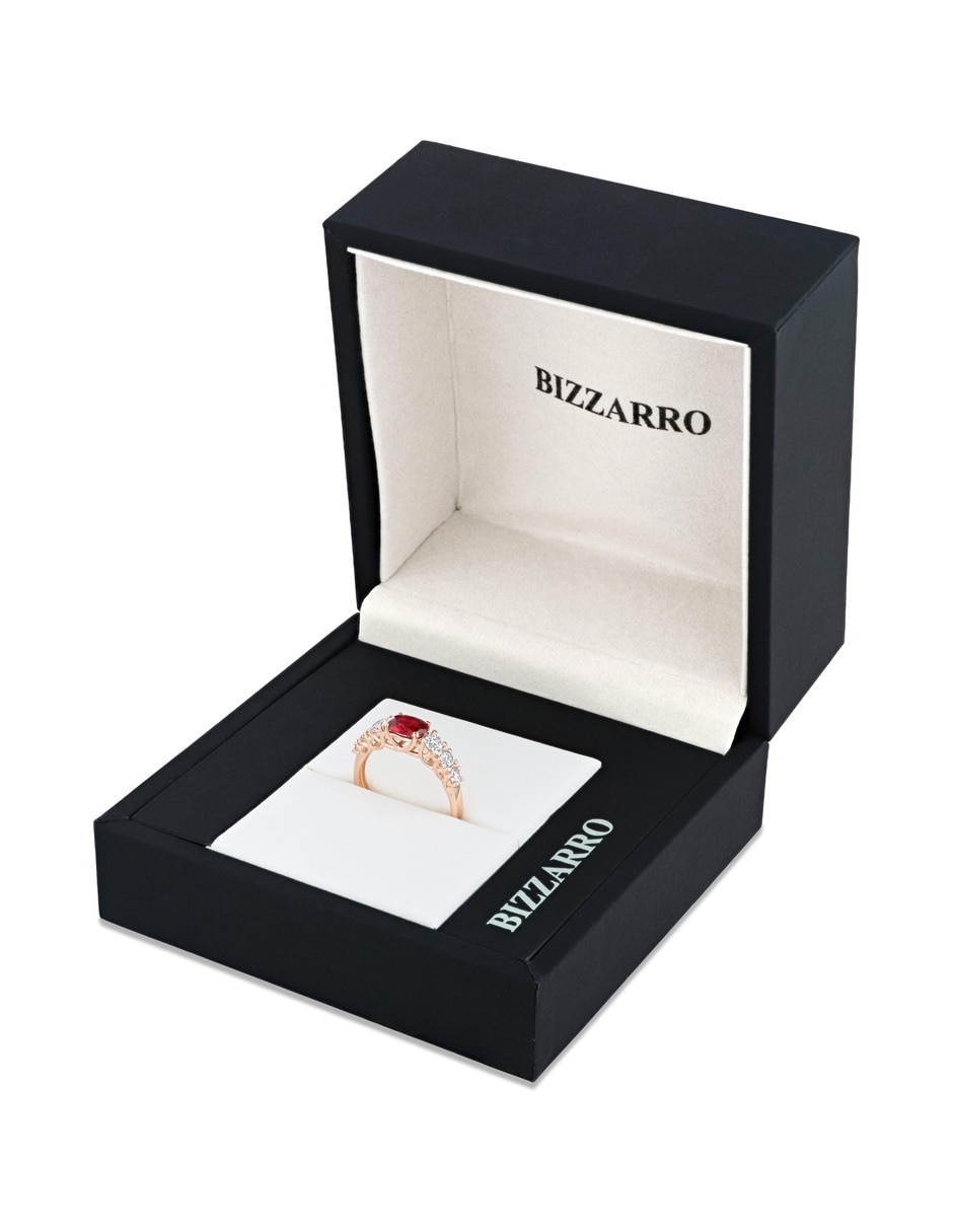 Churumbela de oro blanco 14 K Joyerías Bizzarro zirconia