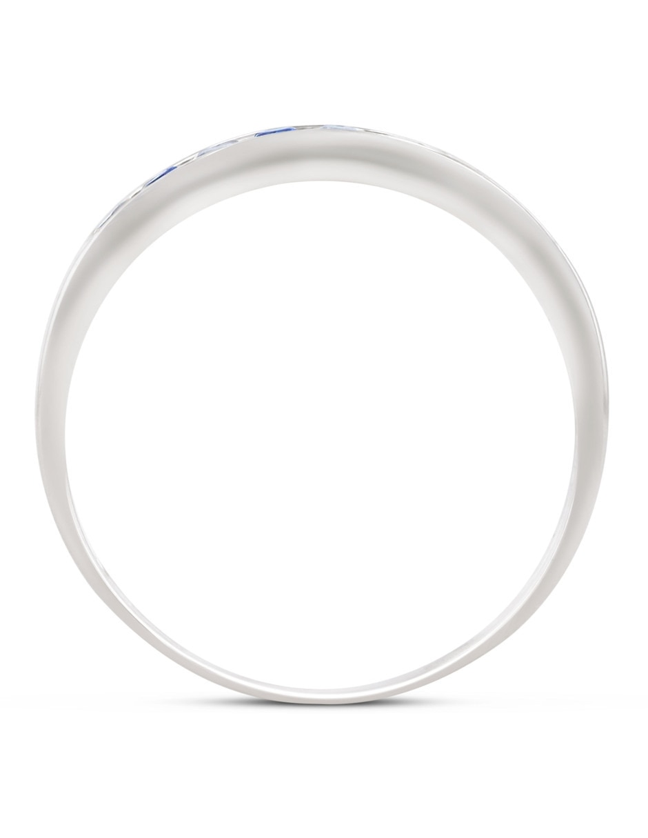 Churumbela de oro blanco 14 K Joyerías Bizarro zirconia 3