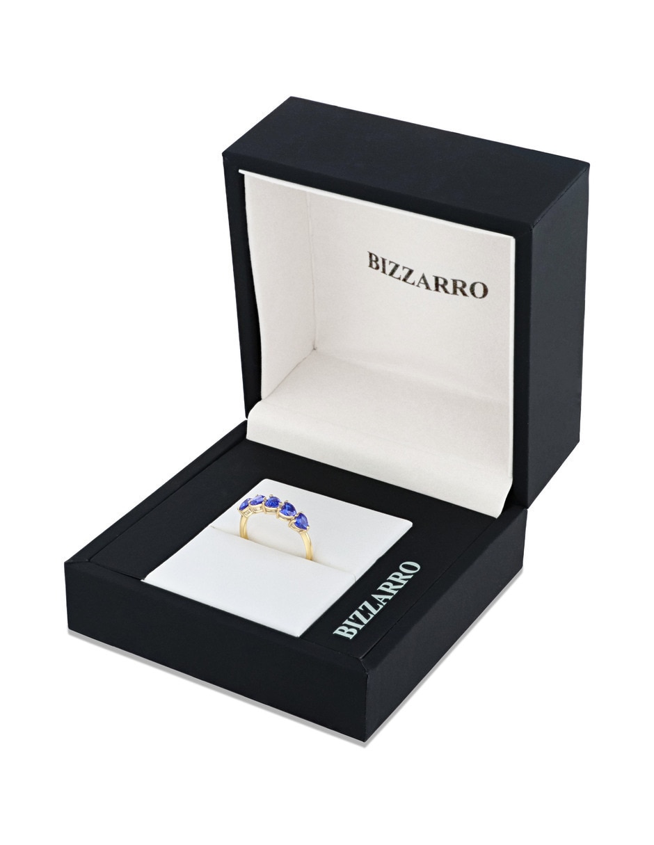 Churumbela de oro amarillo 14 K zirconia 4