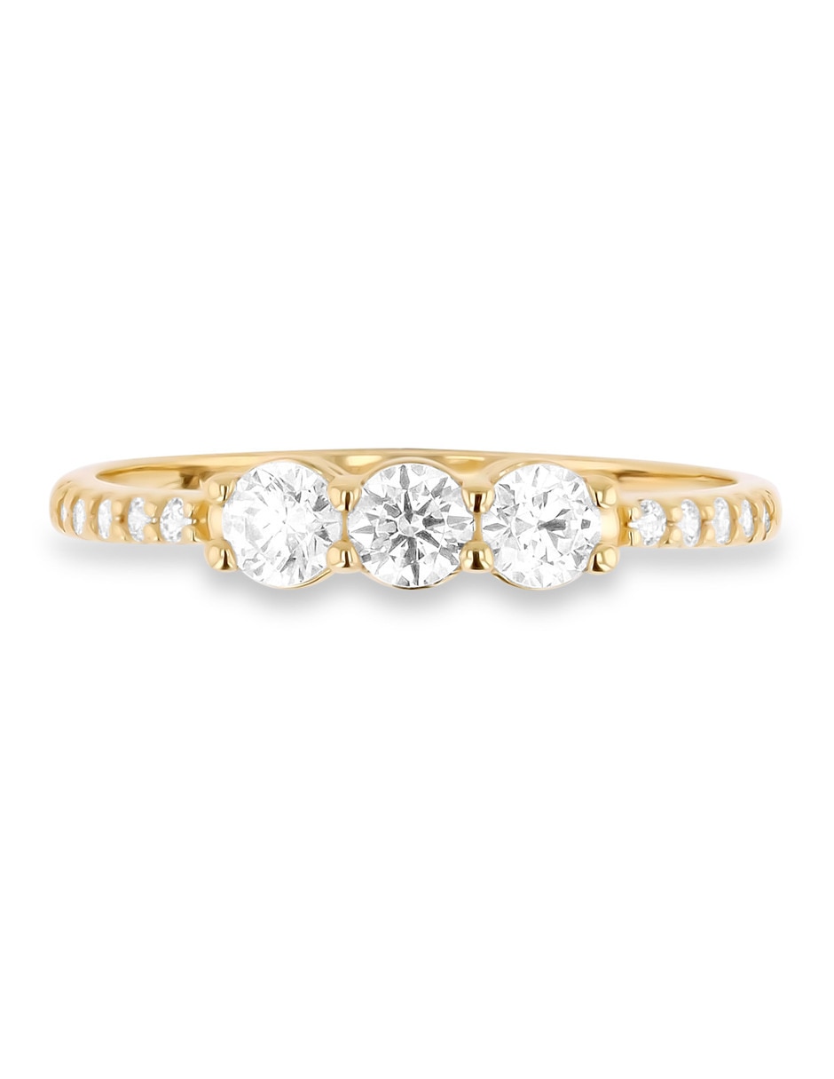 Churumbela de oro amarillo 14 K Joyerías Bizarro zirconia 5
