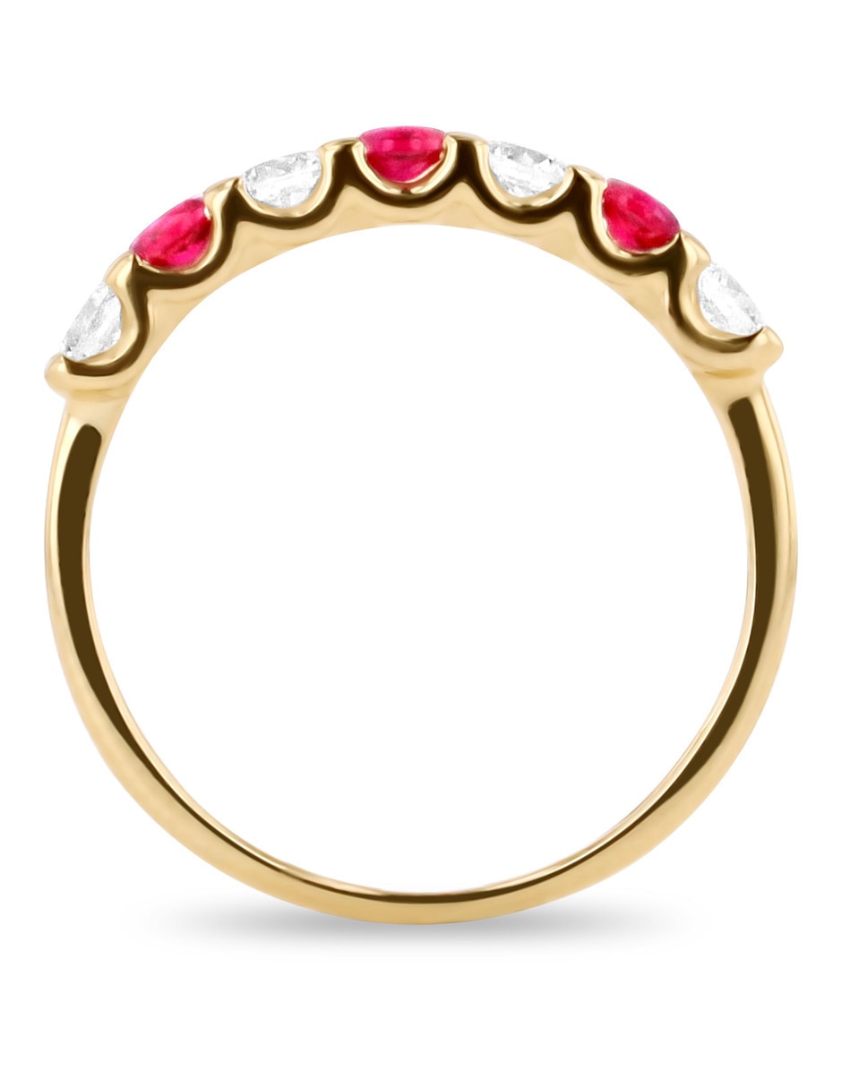 Churumbela de oro amarillo 14 K Joyerías Bizarro zirconia