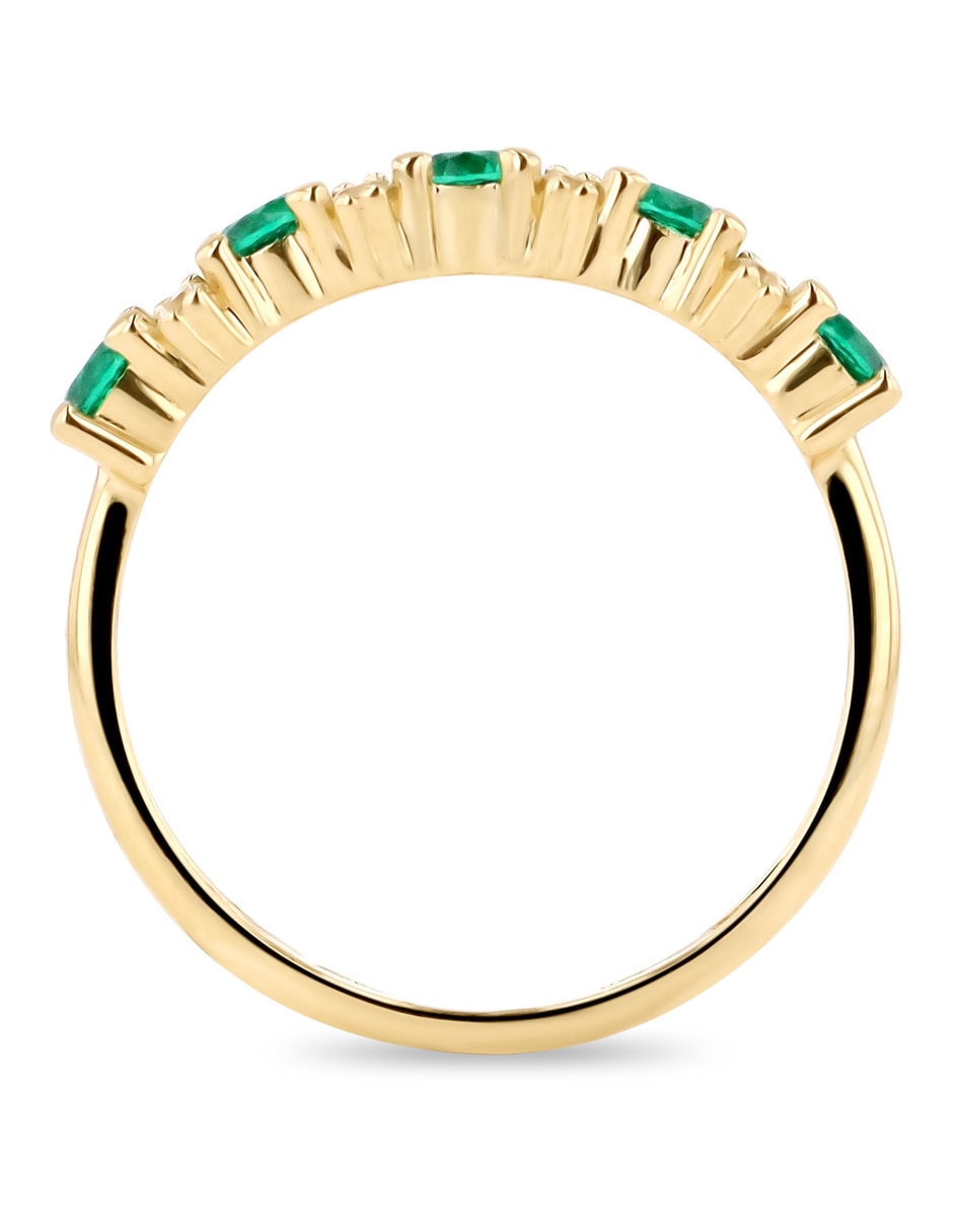 Churumbela de oro amarillo 14 K Joyerías Bizarro zirconia 3