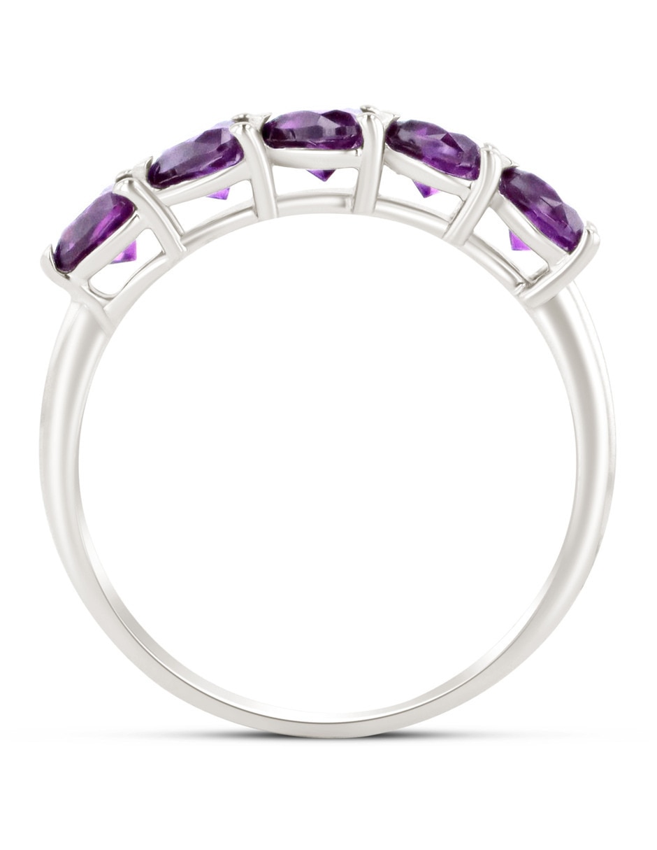 Churumbela de oro blanco 14 K zirconia 3